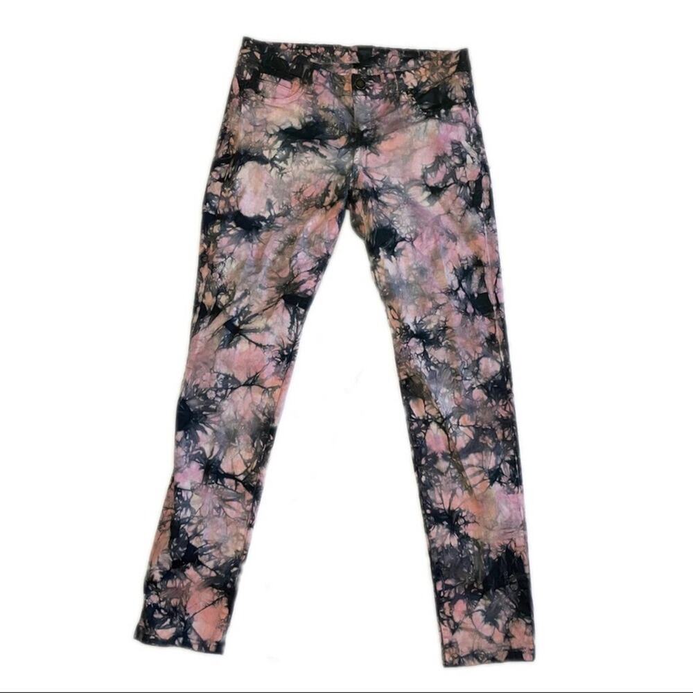 Common Genes Jeans Tie Dye Black Gray Pink Skinny Women’s 8